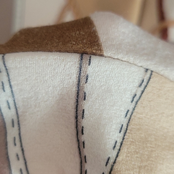 VTG 70s 80s Trompe l' Oeil Equestrian Print Top Med Old Money Preppy Maximalist - Picture 13 of 16